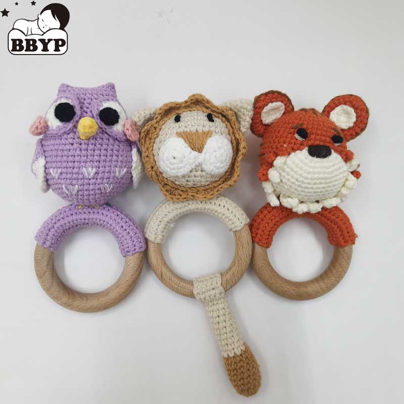 Baby Products Rabbit - 1Pc Konijn Tijger Leeuw Gehaakte Rammelaar